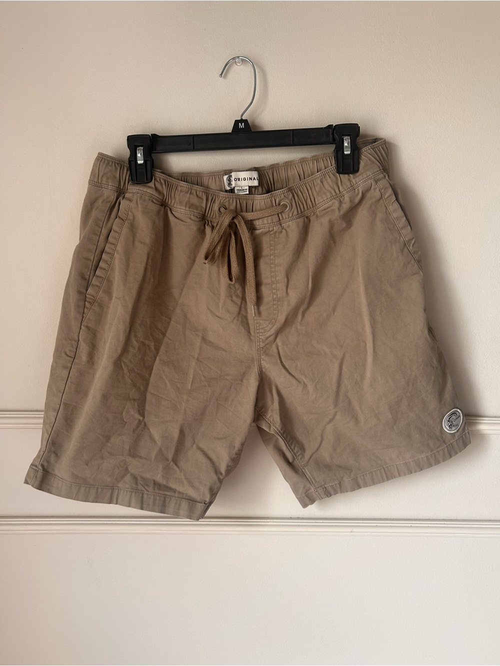 Men's Casual Drawstring Shorts - Khaki